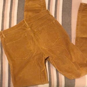 Madewell mustard corduroy pants